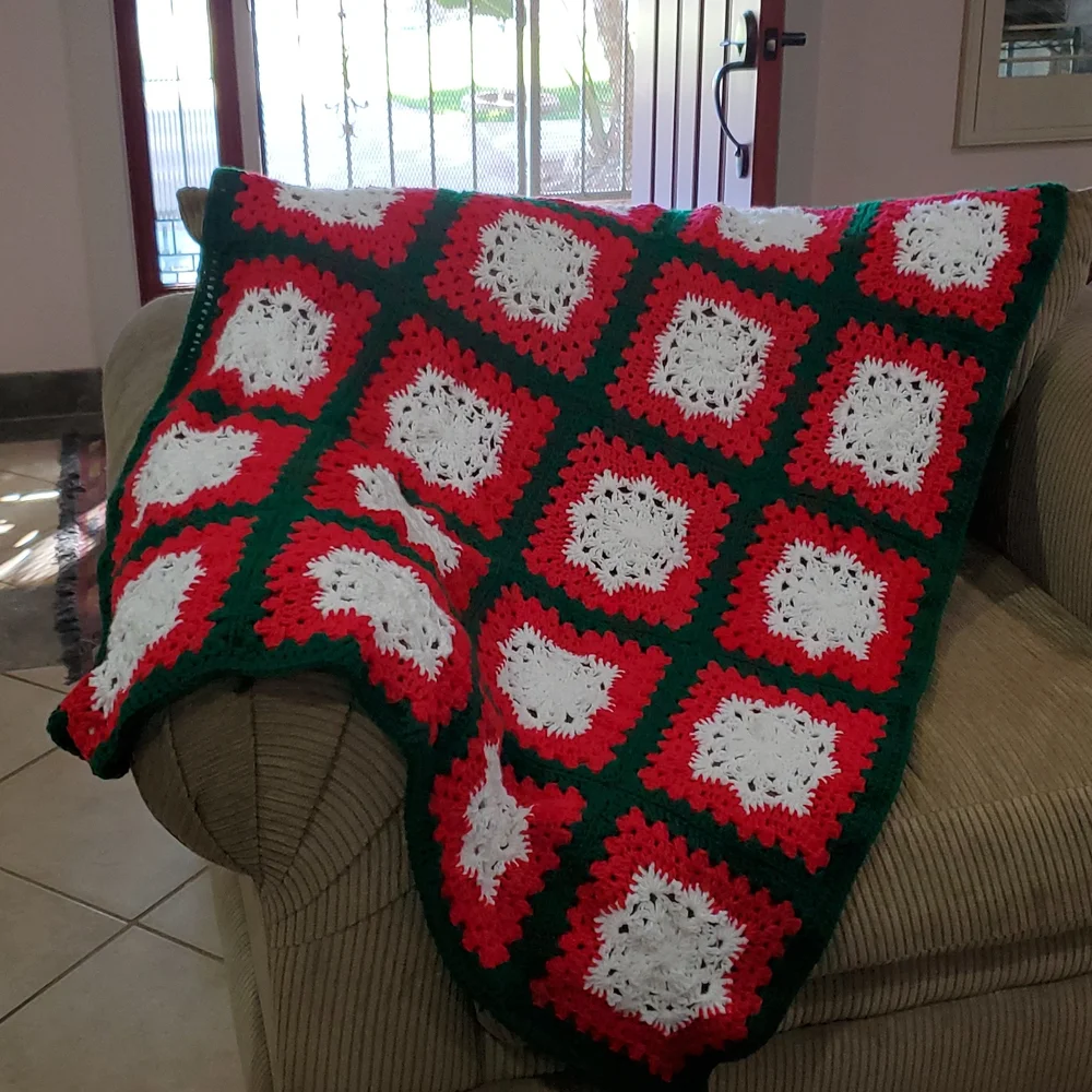Crochet Christmas afgan
